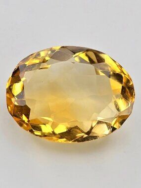 3.47 ct Natural Citrine Oval Faceted — 11.2 x 8.5 mm | Golden Yellow | Loose Gem